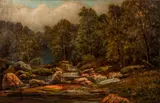 William Louis Sonntag, Woodland Stream