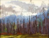 Ron Donoughe, Forest Edge, 2003, oil on canvasboard