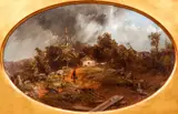 Jasper Lawman, Wash Day, 1851, oil on canvas