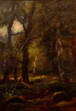 Charles Linford, The Forest Glade, oil on canvas