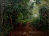 Malcolm Parcell, Road In Mist, oil on canvas