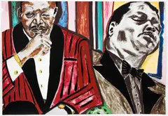 Frederick J. Brown, Oscar Peterson, 2005, serigraph printed in colors