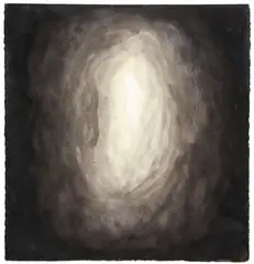 Shingo Francis, W3, 1999, encaustic and watercolor on Arches paper