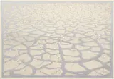Menashe Kadishman, Silver Cracked Earth, c. 1979, etching with aquatint on Guarro paper