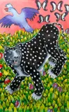 Title: Leopard, 1986, Medium: by Marie Tuicillo Kelly, tempera on paper, Dimensions:, offered Jun 2021