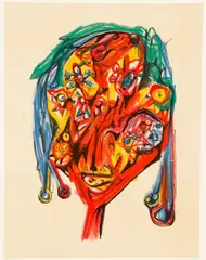 D'Yeux by Roberto Matta, 1979, lithograph printed in colors on Arches wove paper, offered Jun 2021