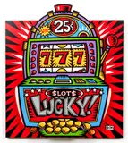 Burton Morris, Lucky Slot Machine, undated, silkscreen on board, a 3D composition