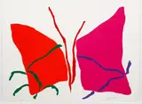 Ray Parker, Untitled Abstract (Butterfly), circa late 1970's - early 1980's, original color