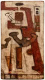 Louise Pershing, Untitled Abstract, c.1960s, oil on board