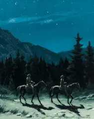Moonlight Trail by Richard Audley Freeman, oil on board, offered Apr 2021