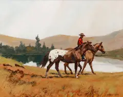 Red Shirt by Richard Audley Freeman, oil on board, offered Apr 2021