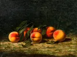 Albert Francis King, (American/Western PA, 1854-1945), Still Life with Peaches, undated