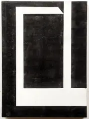 Joseph Amar, Rectangle, 1986, oil, dry pigment, and lead on plywood