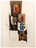 Johnny Gotthard Friedlaender, Untitled Abstract, circa 1970's, color, aquatint etching, published by "La Hune Paris" with blind stamp lower left, pencil