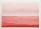 Joseph Grippi, Pink Landscape, circa 1970's, original color