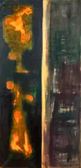 Ika Huber, Pomona II, 1987, oil, egg distemper and pigment on canvas