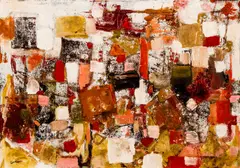 Morning in The City by Lois Kaufman, 1956, oil on canvas, offered Apr 2021