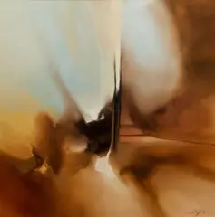 J. Kugler, Untitled Abstract, undated (likely late 1970s or early 80s), oil on canvas
