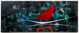 Untitled (Sailboat) by Leonardo Nierman, 1957, acrylic on board, offered Apr 2021