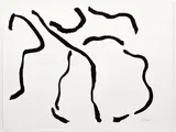 Ray Parker, Untitled Black and White Abstract, circa late 1970's - early 1980's, original