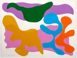 Ray Parker, Untitled Color Field Abstract, circa late 1970's - early 1980's, original color