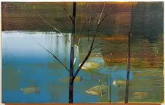 VII.III by Stephen Pentak, 2009, oil on wood panel, offered Apr 2021