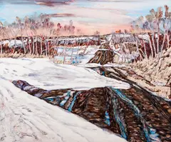 Adeline Rockett, Country Road, acrylic on canvas