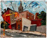 Arnold Sharrad, Red Hook (Brooklyn), 2010, oil on artist's board