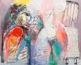 Calman Shemi, Near, undated (c.1970s or 80s), oil on canvas