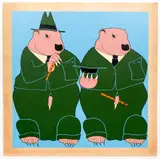 John Wesley, Munich 1919, 1971, original, serigraph printed in colors, pencil