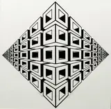 Roy Ahlgren, Cubitat, 1973, serigraph on paper