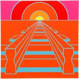 Roy Ahlgren, Great American Perspective, 1973, serigraph on paper