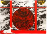 Billy Al Bengston, Untitled Abstract From the "In Barcelona" portfolio, 1988, color, etching on paper, pencil initialed B.A.B