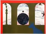 Billy Al Bengston, Untitled Abstract From the "In Barcelona" portfolio, 1988, lithograph in color, pencil initialed B.A.B