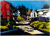 Shadowy Bend, c.1980s by Jon Carsman, screenprint in colors, offered Mar 2021