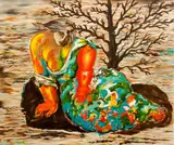 Sandro Chia, Crying Woman, c.1980s, color
