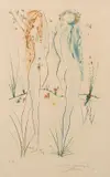 The Beloved Feeds, 1971, color by Salvador Dalí, drypoint etching from the Japon, offered Mar 2021