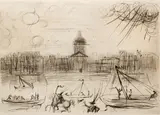 Academie des Beaux Arts, undated (c.1970s) by Salvador Dalí, etching on paper, offered Mar 2021