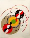 Delaunay, Sonia (French, 1885-1979), Untitled (from Music Maestro Please Portfolio) by Sonia Delaunay Untitled, 1976, lithograph printed in colors, offered Mar 2021