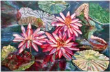 Lily Triangle, 1987, color by Patricia Tobacco Forrester, lithograph on paper, offered Mar 2021