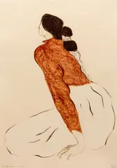 Mourlot by R. C. Gorman, 1979, lithograph on paper, offered Mar 2021