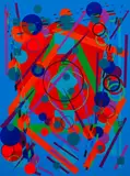 Joseph Grippi, Colored Circles, circa 1970's, original color