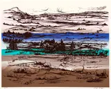 Joseph Grippi, Untitled (Mountain Landscape Over Seascape), circa 1970's, original color