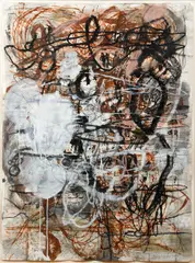 Willy Heeks, Untitled, 1987, acrylic and mixed media on paper