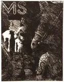 Bill Jacklin, The Fairground, undated, etching on wove paper