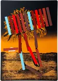 Menashe Kadishman, Yellow Palm, c.1979, serigraph printed in colors, pencil