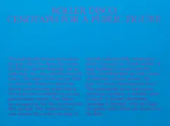 Robert Morris, Roller Disco: Cenotaph for A Public Figure, 1980, serigraph printed in colors, pencil