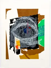 Seong Moy, Eye of Vishnu, 1979, serigraph in colors