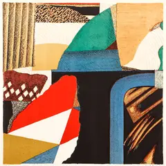 Untitled Abstract by Max Papart, lithograph printed in color, pencil, offered Mar 2021