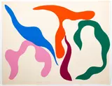 Ray Parker, Untitled Abstract (Orange T), circa late 1970's - early 1980's, original color